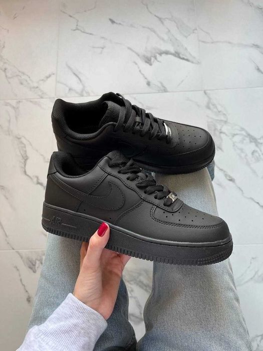 [БЕЗ ПЕРЕДПЛАТ] Кросівки Nike Air Force 1 low Classic чорні найк аір форс класичні