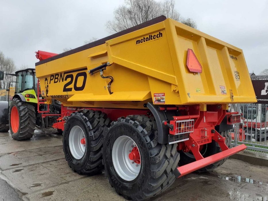 Wynajem Metaltech PBN20/20R przyczepa budowlana rolnicza tandem mamut