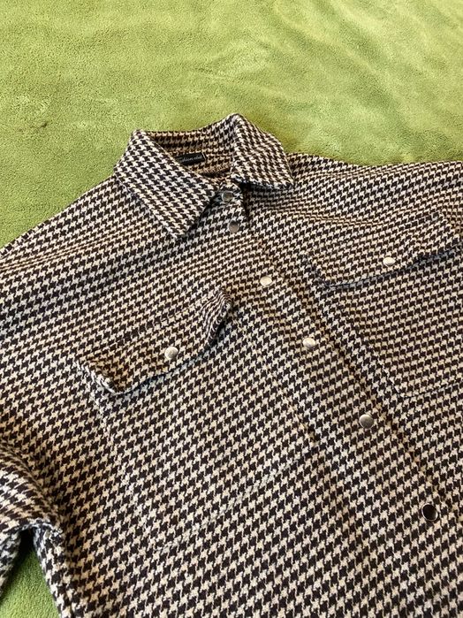 Рубашка плотная в клетку