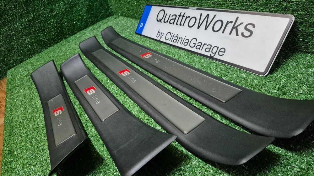 Soleiras S-Line Audi A4 B6 B7 8E originais OEM em excelente estado