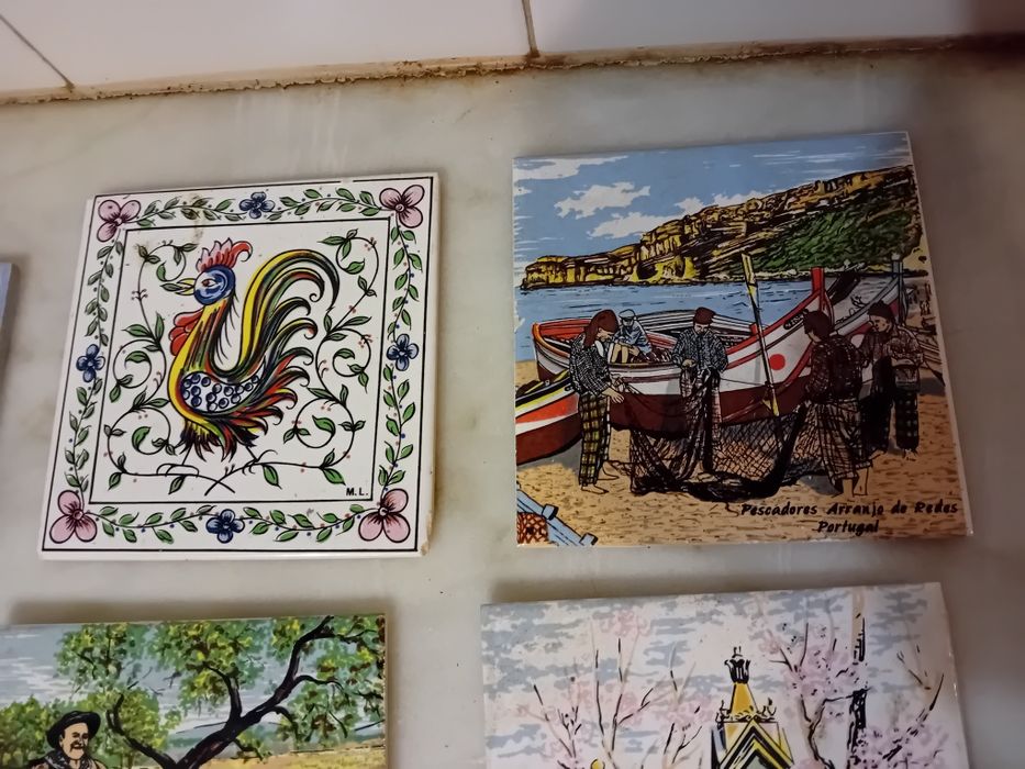 Conjunto de 10 Azulejos Antigos Diversos