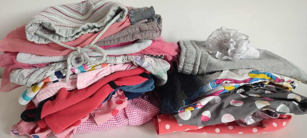 Paczka ubrań dla dziewczynki 80-98 ok 18 szt
