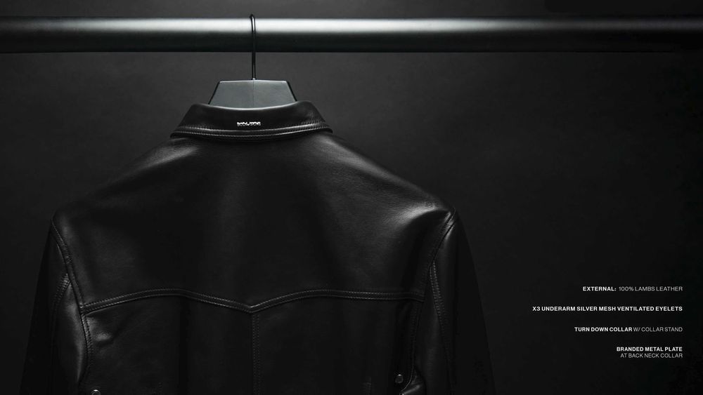 Boda Skins - Leather Shirt / Koszula Skórzana (Skóra Owcza) Biker - L
