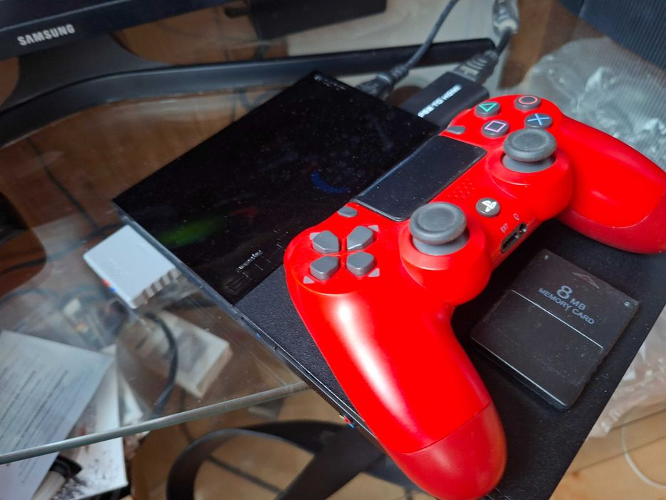 Konsola sony ps2 90004 + gra + karta pamięci Pad PS4