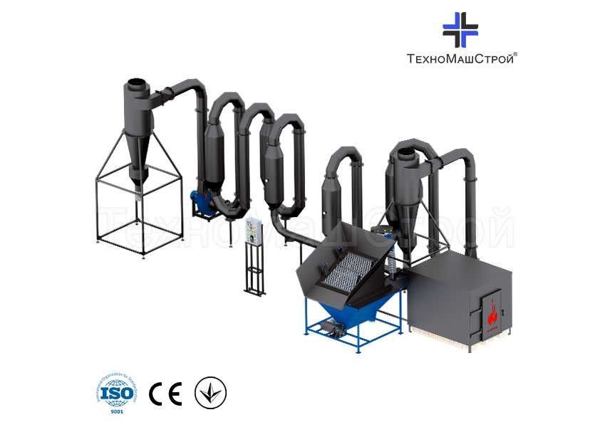 Сушка аеродинамічна СА 800. Сушка для тирси. Оборудование для пеллет