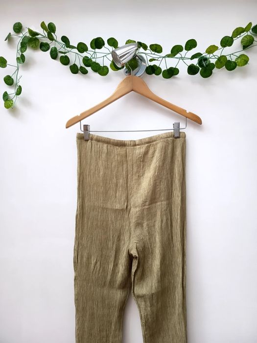 Calças Verde Seco/ Acastanhadas