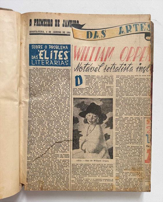 1950, ARTES E LETRAS – O Primeiro de Janeiro. Ano completo.