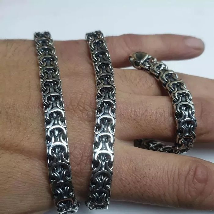 ГАЛЕРЕЯ Тяжёлые серебряные цепочки  Вес 160грамм