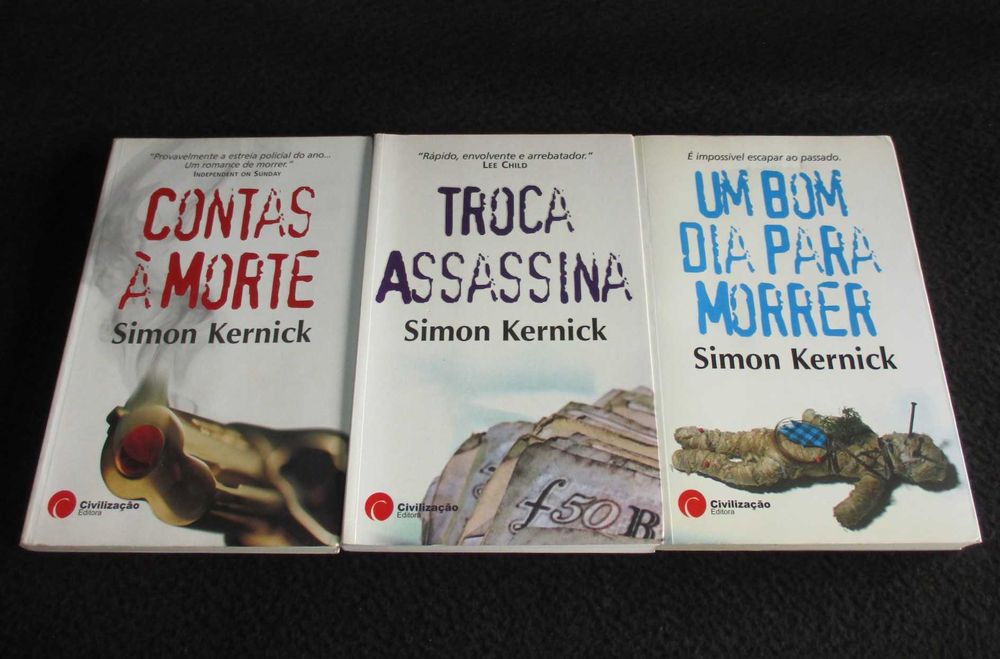 Livros de Simon Kernick 1ª edição Série Dennis Milne