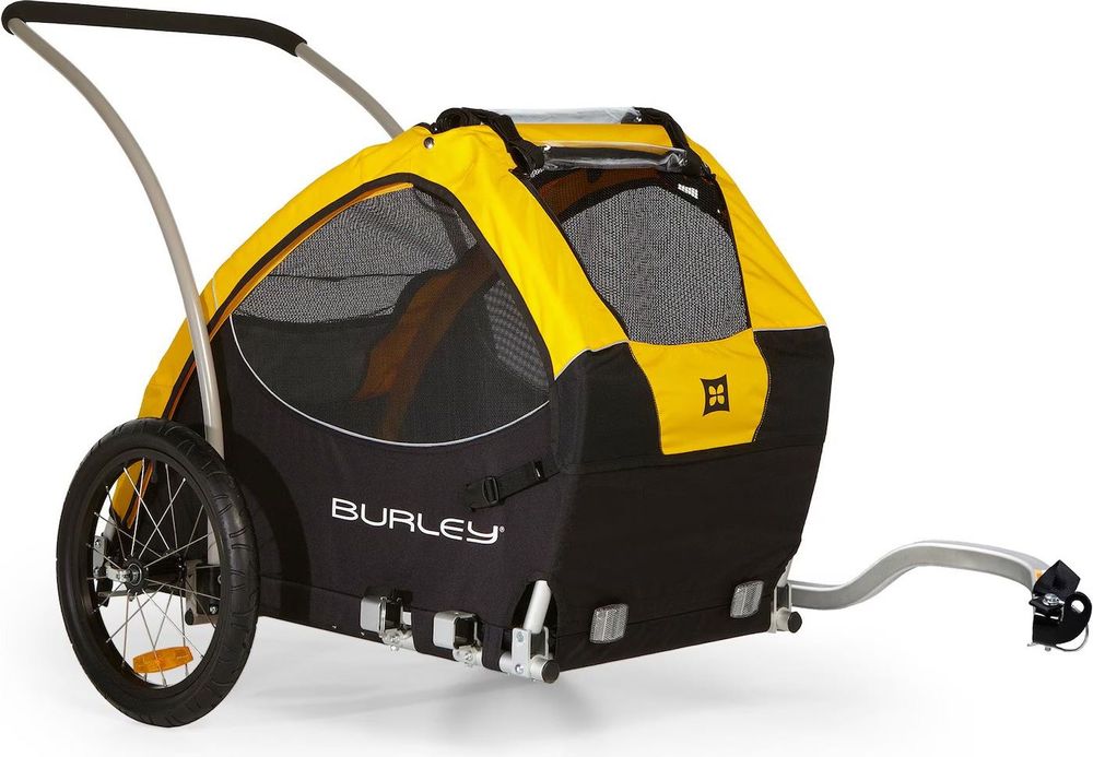 Reboque de bicicleta para cães marca Burley
