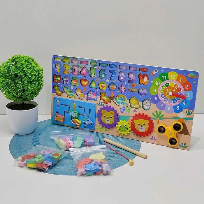 Логічна дошка WToys логисечкая доска лабіринт магнітна рибалка (53482)