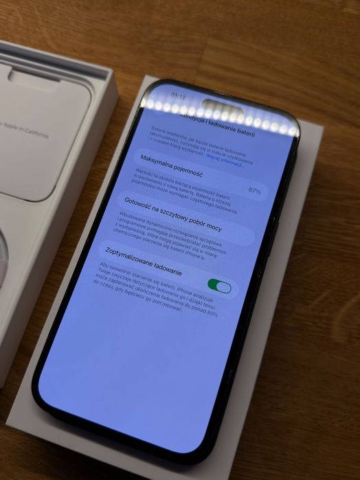 iPhone 14 Pro Max 128GB | bateria 87% | Dowód zakupu |Komplet