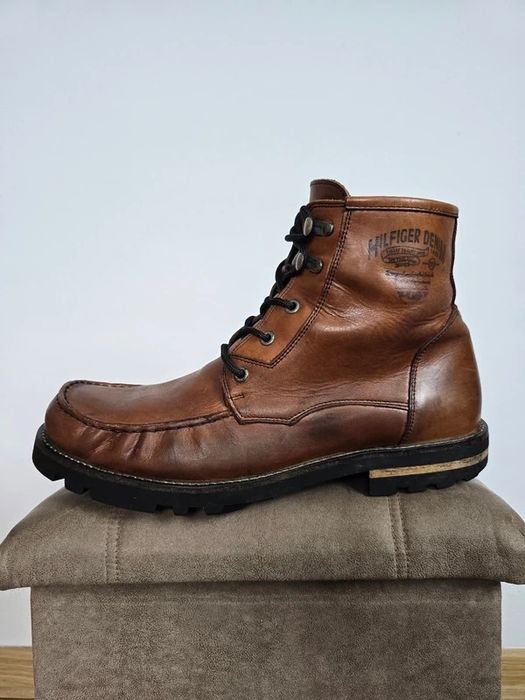 Tommy Hilfiger buty zimowe za kostkę rozm. 45 skórzane