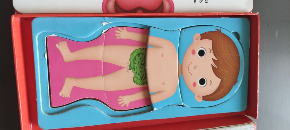 Livro puzzle corpo humano