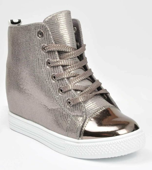 Sneakersy na ukrytym koturnie r. 38 ale 37