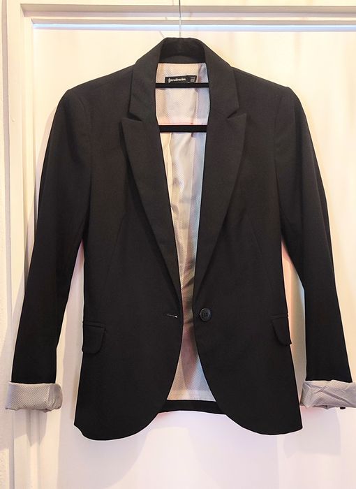 Blazer preto Stradivarius