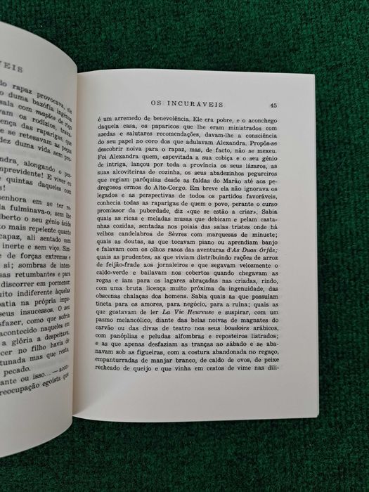 Os Incuráveis - Agustina Bessa-Luís (2 Volumes)