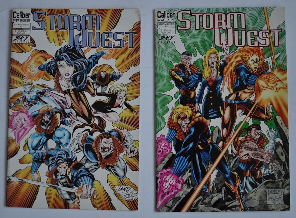 Storm quest# 1, 3 Caliber Press 1994 Komiksy zestaw