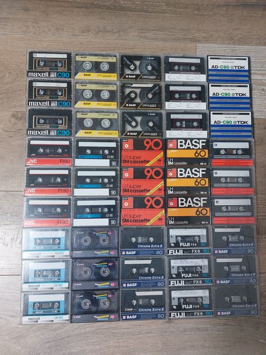 Аудиокассеты Denon, Maxell, Sony, JVC, TDK, SANA