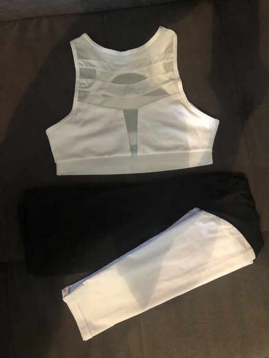 Спортивний костюм , топ, лосіни, сітка