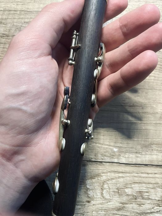 Drewniany flet poprzeczny piccolo XIX wiek