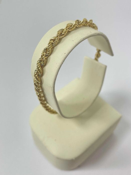 ZŁOTA BRANSOLETKA kordel P: 585 W: 3,79 R: 20