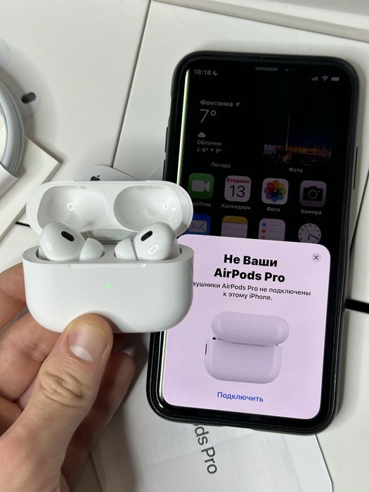 ЗНИЖКА‼️ AirPods Pro 2 gen  2025 100%шумка,прозорість,гіроскоп + чехол