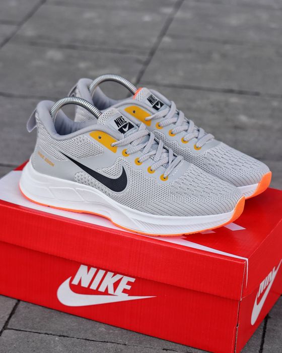Кросівки Кроссовки Nike air zoom Grey Yellow White Серый Жёлтый Белый Сірий Жовтий Білий Кросовки демісезон