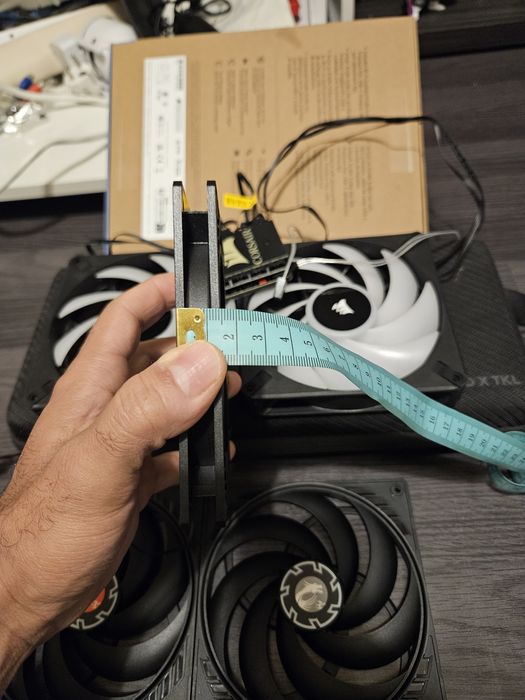 Fans rgb corsair e articnic  cooler ventoinhas