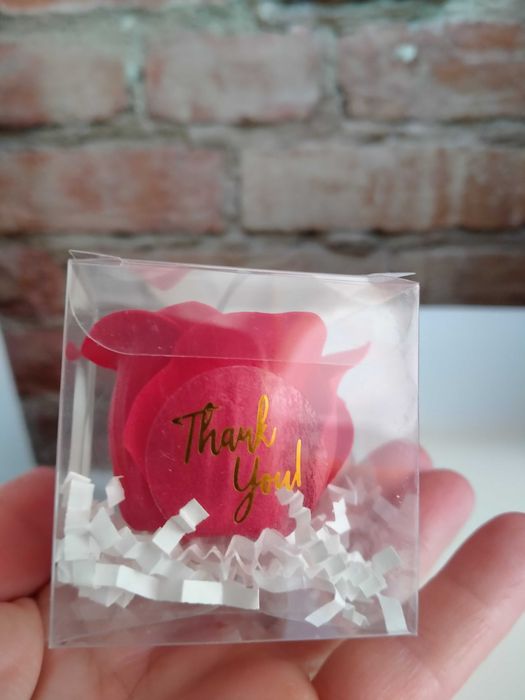 Róża mydlana podziękowania dla gości