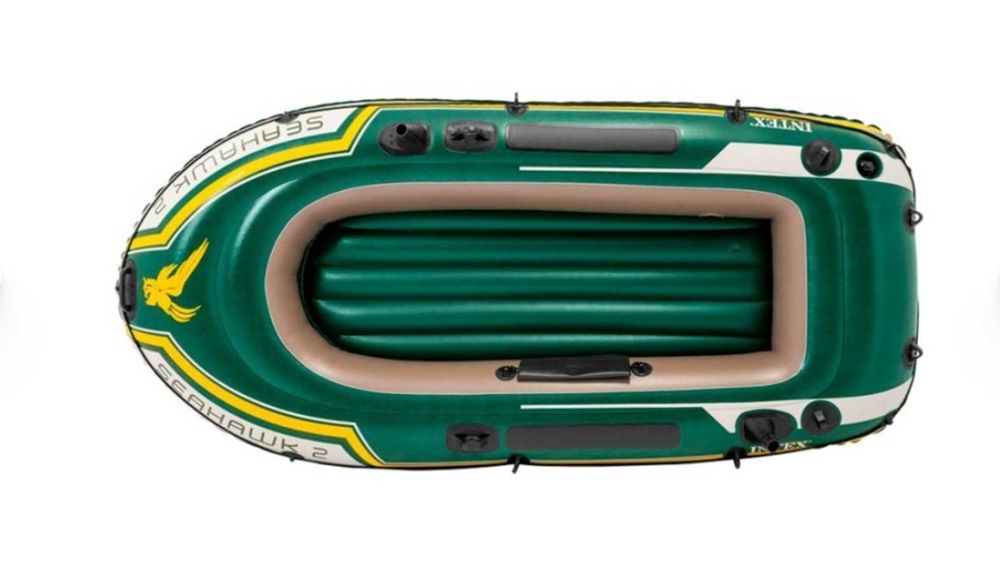 Barco Insuflável INTEX Seahawk 2 Pax com 2 Remos (295x137x43)