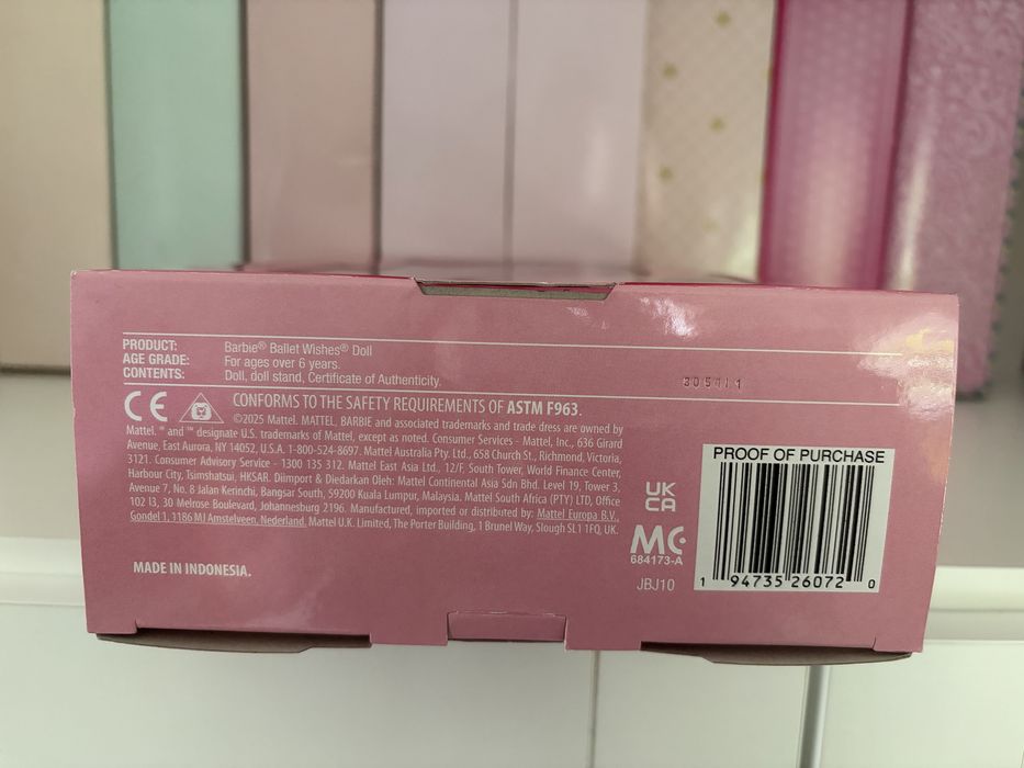 Lalka Barbie Mattel Ballet Wishes 2025 NRFB