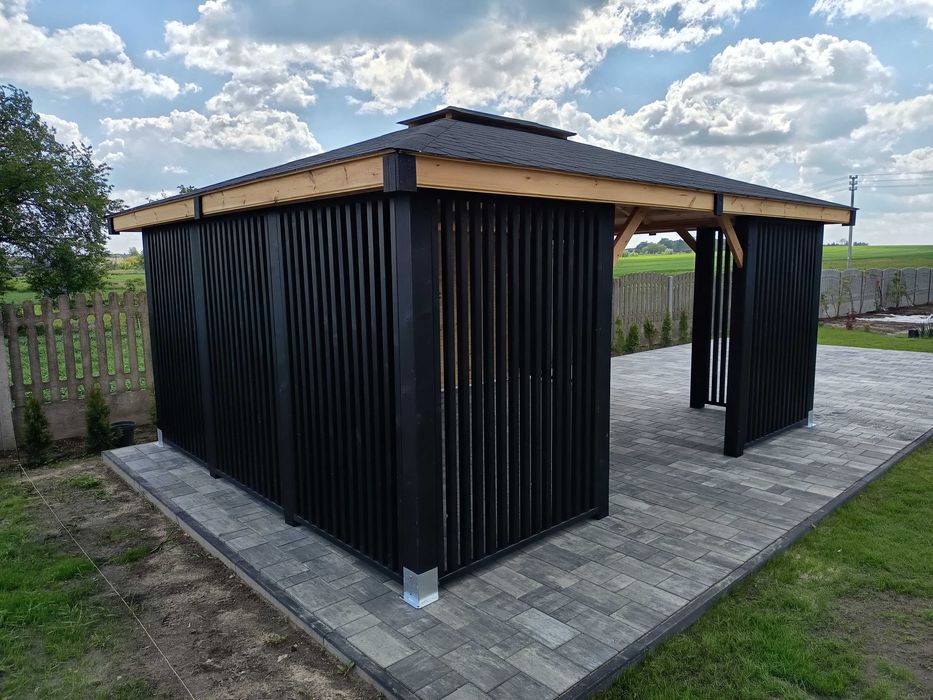 Altana 4×5 m – Nowoczesna altanka – Producent konstrukcji z drewna