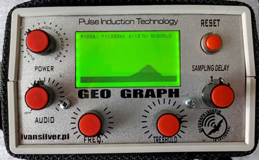 Wykrywacz dużego zasięgu z rejestratorem  GEO GRAPH + Data Logger