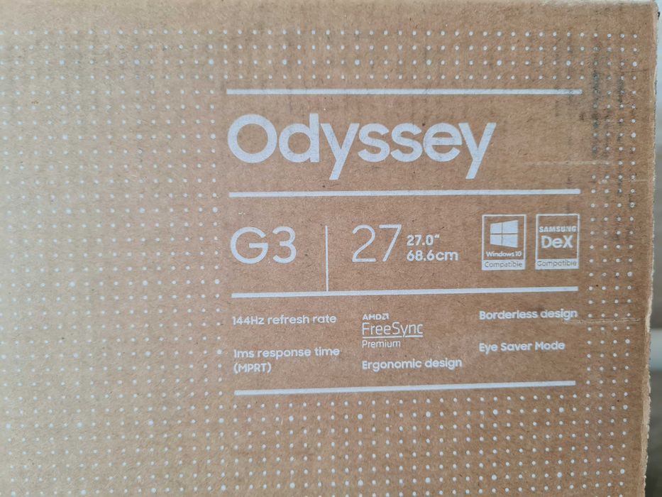 Монітор Samsung Odyssey G3 LS27AG300NR/NIXCI 144ГЦ ігровий