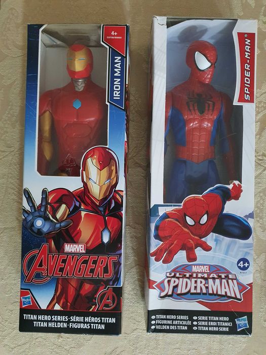 Figuras Spider-Man e Iron Man Marvel 30 cm