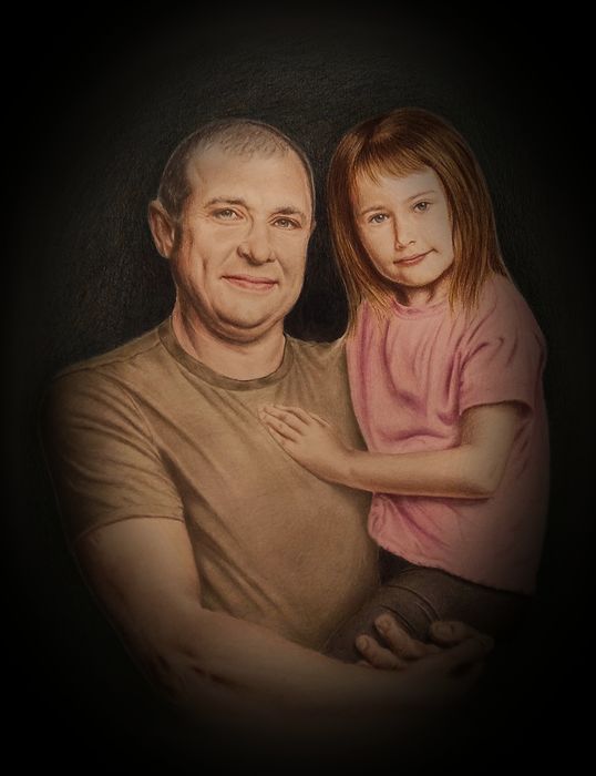 Retrato atraves de foto.Tamanho A2