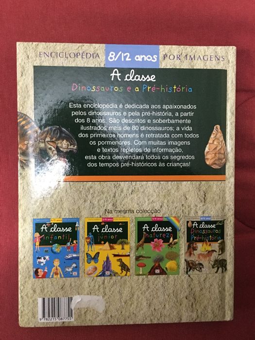 Vendo enciclopédia por imagens "A classe Dinossauros e a Pré-História"