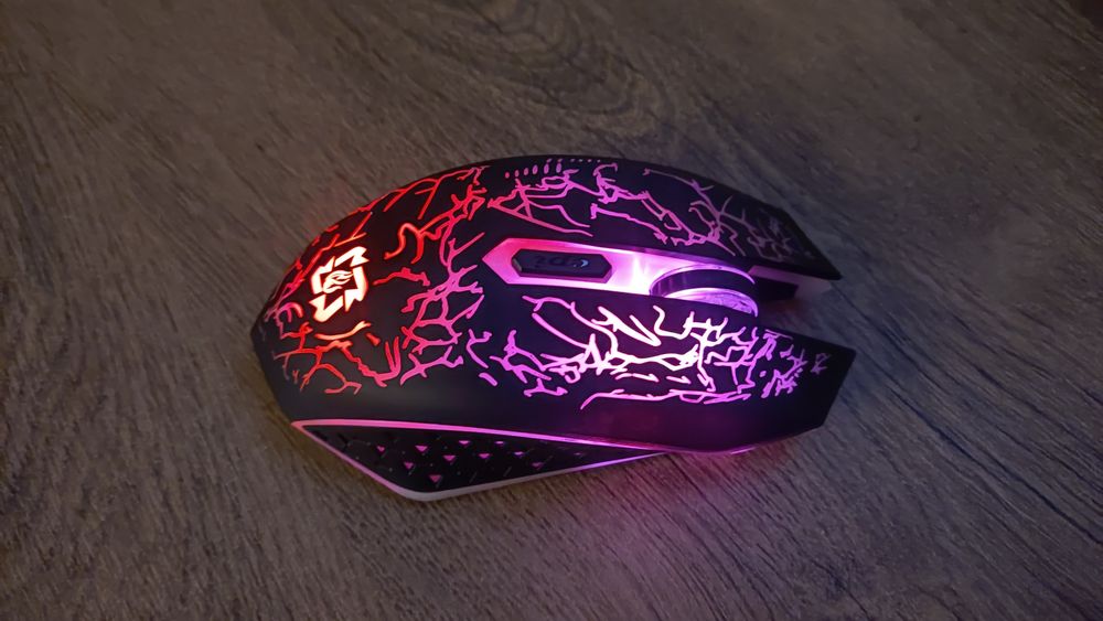 Мишка ігрова безпровідна безшумна з підсвіткою