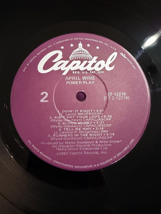 April Wine Power Play USA VG LP