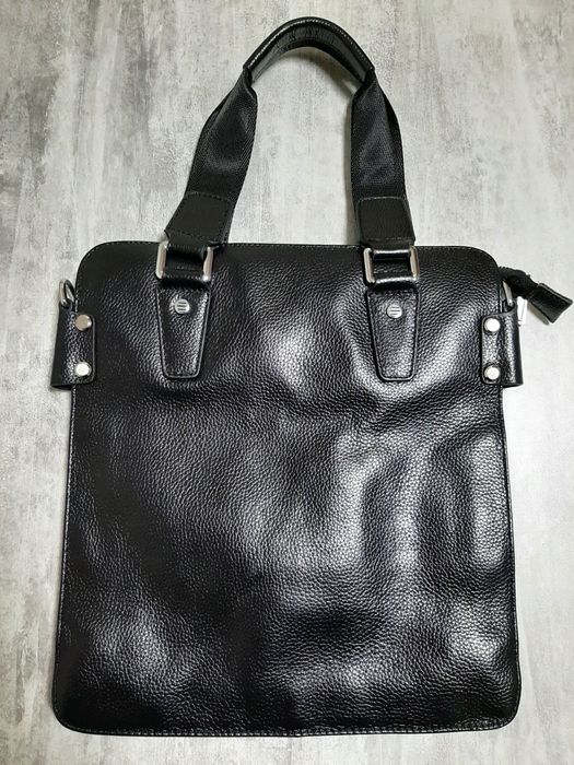 Кожаная сумка-папка унисекс