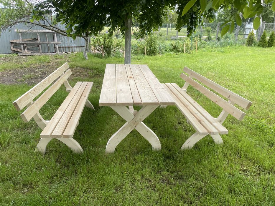 Meble ogrodowe zestaw stoł ławki
