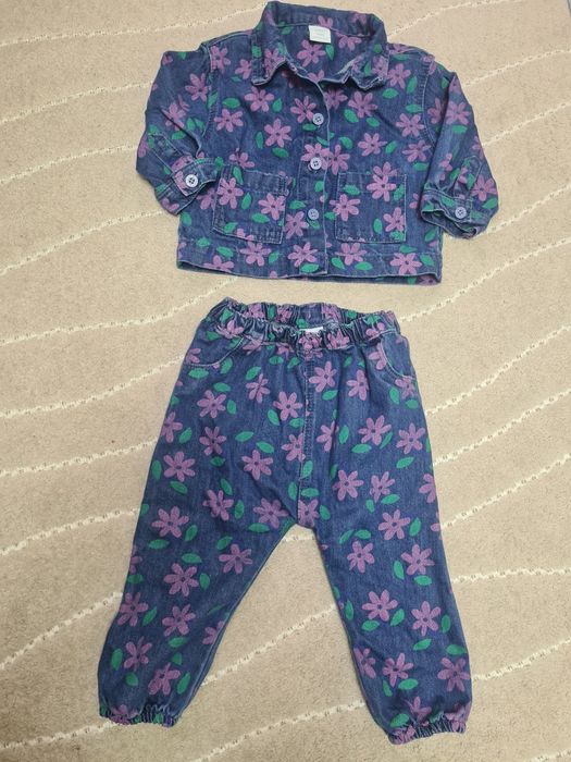 Джинсовий костюм дитячий з фудболкою