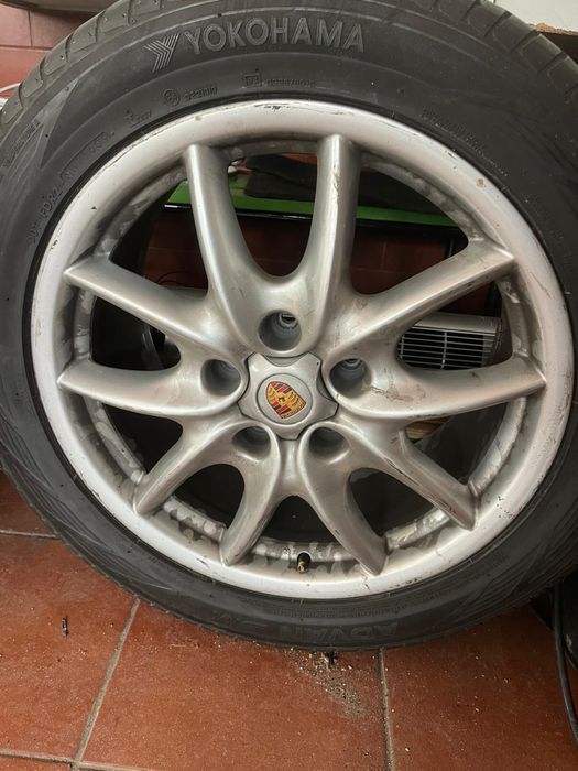 Jantes porsche e pneus yokohama