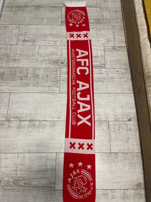 Шарф AFC Ajax Amsterdam (оригінальний фанатський, червоно-білий)