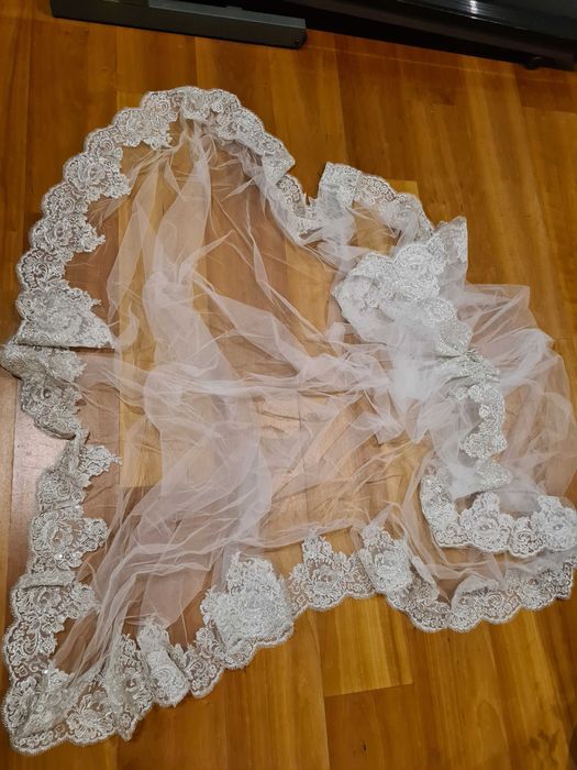 Véu rendado de noiva loja Amour Glamour