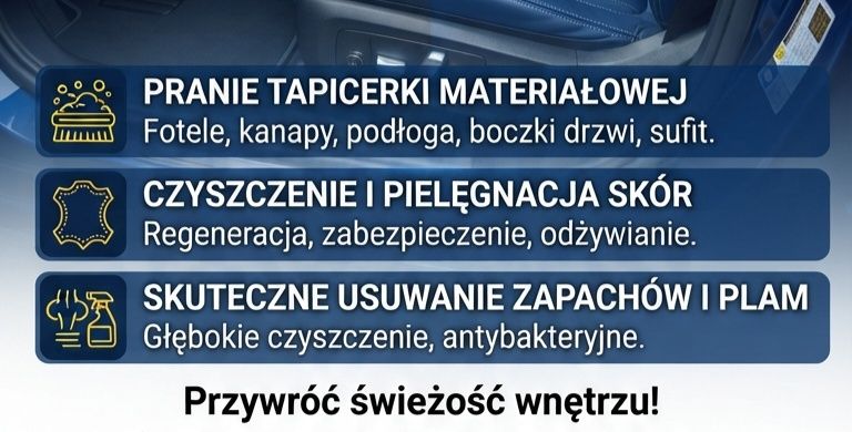 Pranie tapicerki samochodowej | AutoDetailing