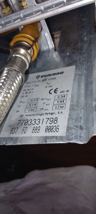 Esquentador vulcano gas canalizado