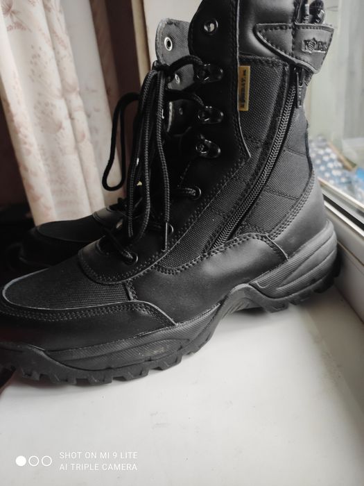 Берцы мужские кожаные