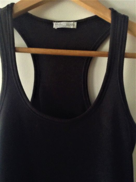 Top básico preto zara